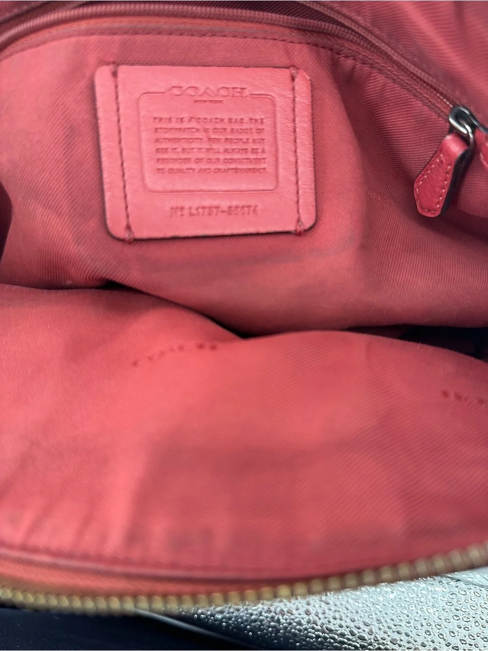 Coach Red Pebbled Leather Prairie Satchel with Crossbody Strap